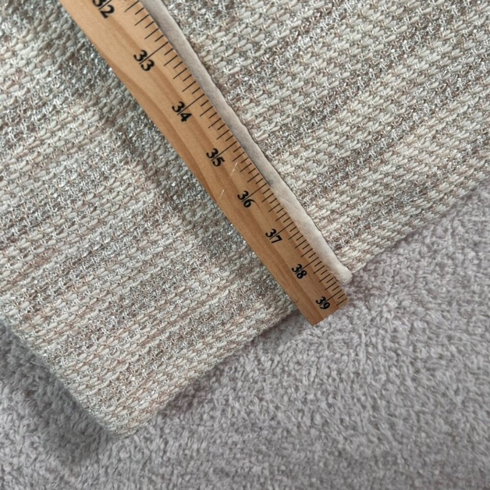 St John Womens Midi Dress Tweed Wool Blend Cream Sz 6 Made in USA Luxury Formal - Picture 10 of 12